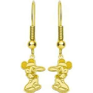   Plated Sterling Silver Disney Mickey Mouse Dangle Earrings: Jewelry
