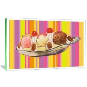  Banana Split   Gallery Wrapped Canvas   Museum Quality 