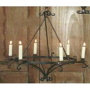  Wrought Iron Scroll Taper Candle Chandelier Classic
