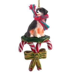  Bernese Mountain Dog Candy Cane Christmas Ornament