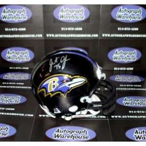  Jonathan Ogden Autographed Mini Helmet: Sports & Outdoors