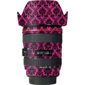  Lens Vinyl Wrap for Canon 24 105mm f/4L IS (Pink Damask 