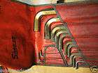 SNAP ON TOOLS METRIC L SHAPE ALLEN HEX KEY WRENCH SET W/FREE BAG