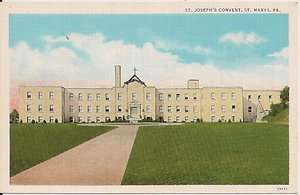 St. Josephs Convent St. Marys PA Postcard  