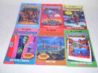 HUGE lot of 58 Goosebumps books by R.L. Stine  