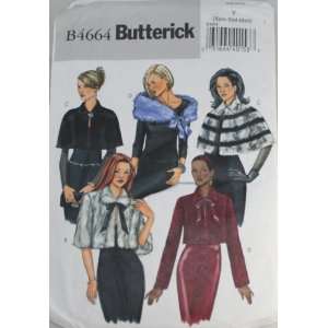  Butterick B4664 Pattern Misses Jacket, Capelet and Wrap 