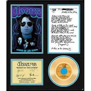  The Doors Riders On The Storm Framed 24kt Gold Plated 45 
