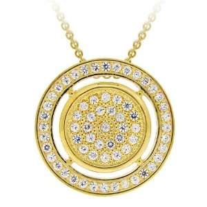  Icz Stonez 18k Gold over Sterling Silver Micro Pave Cubic 