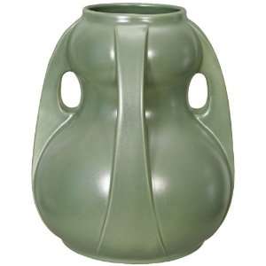  Teco Pottery Green Double Gourd Vase: Home & Kitchen