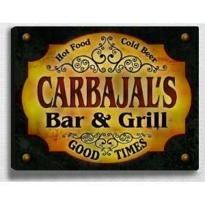  Carbajals Bar & Grill 14 x 11 Collectible Stretched 