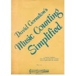    David Gornstons Music Counting Simplified: David Gornston: Books