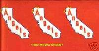 1982 California Angels Media Guide   Logo  