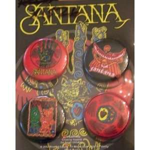  Carlos Santana Guitars Living Legend Set of 4 Buttons 
