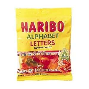 Haribo Alphabet Letters Gummi Candy ( 5.29oz / 150g ):  