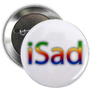  Apple iSad Rainbow R.I.P. Steve Jobs 2.25 inch Pinback 