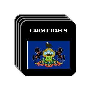 US State Flag   CARMICHAELS, Pennsylvania (PA) Set of 4 Mini Mousepad 