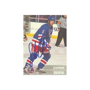  Stephane Quintal, New York Rangers, 1999 In The Game Be A 