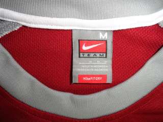 STANFORD NIKE FIT DRY LONG SLEEVE PULLOVER SWEATER SHIRT M MEDIUM 