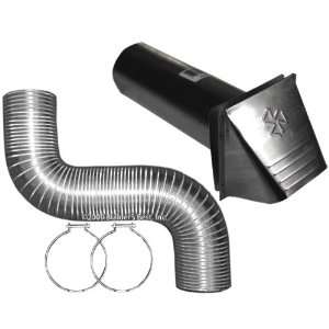 Builders Best 110537 5 x 4 Dryer Vent Kit with Wide Mouth Hood and 
