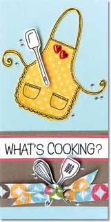 Hero Arts Clear Stamps WHATS COOKING 2009 Kitchen Coo  