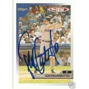  Frank Catalanotto Signed Blue Jays 05 Topps Total Card 