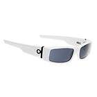 New SPY Optic Hielo Polished White Frame, Grey Lens Sunglasses 