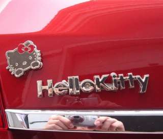 Hello Kitty Car Decals Sticker Logo Metal Emblems Badge  