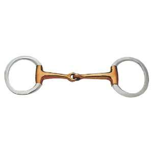  STA BRITE SS Eggbutt Snaffle w/Copper Mouth   Stainless 