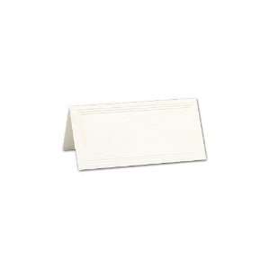   Co. Pearl White Triple Panelled Place Cards (CC8011): Office Products