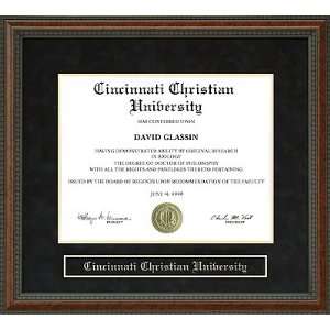   Cincinnati Christian University (CCU) Diploma Frame