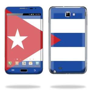   for Samsung Galaxy Note Skins Cuban flag Cell Phones & Accessories