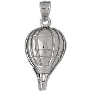   Silver Pendant Hot Air Balloons, Skydiving CleverSilver Jewelry
