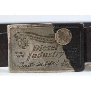 Diesel Mens Leather SPLO Service Belt Size 105 (42) BNWT 100% 