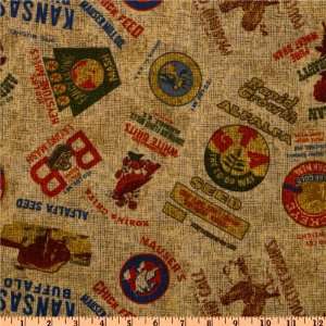  44 Wide Sunnybrook Farm Feed Grain Brown Fabric By The 