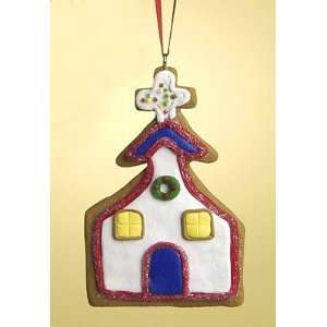  3.75 Colorful Church Cookie With Icing Christmas Ornament 