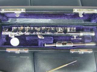 Berkeley Pro Silver Piccolo Key of C w/Wooden Case 798936802095  