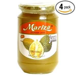 Mariza Durian Jam, 12 Ounce Jars (Pack of 4):  Grocery 
