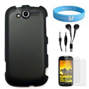  Black Hard Shell Rubberized Protector Case for HTC MyTouch 