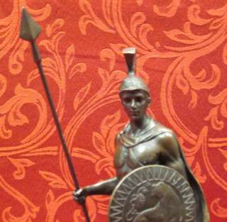   Bronze Sculpture Statue Spartan Greek Warrior Soldier Gladiator  