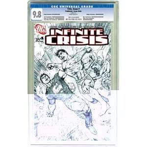   Infinite Crisis #4 Jim Lee Sketch Variant Cover CGC 9.8 Toys & Games
