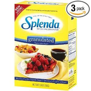 Splenda No Calorie Sweetener Granular, 3.8 Ounce Package (Pack of 3)