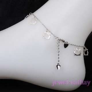 New Fashionale Chain with Cat Face Dangle Anklet/ Ankle Bracelet