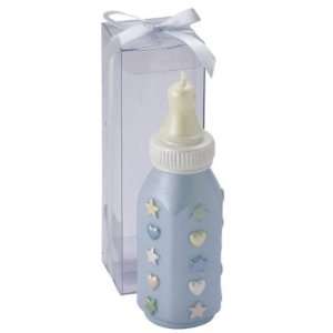 Candle Baby Bottle Blue (20 per order) Baby Favors:  