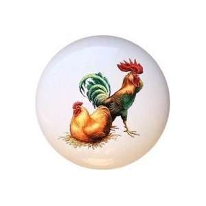  Hen Chicken Rooster Drawer Pull Knob: Home Improvement