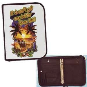   Sunset Beach 3 Ring Zipper Log Book w/ Inserts: Sports & Outdoors
