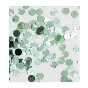  Zink Color Nail Art Spangles Round Dot Light Green 100Pc 