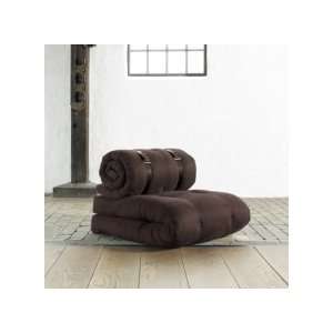  Buckle Up Sleeper Chair in Solid Chocolate: Home & Kitchen