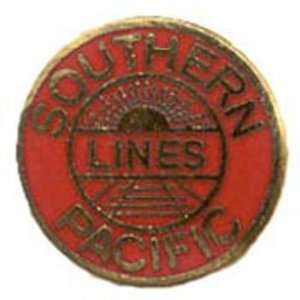  Southern Pacific Lines Railroad Pin Red 1 Arts, Crafts 