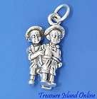 Sterling Silver 3 D Twin Boys Charm, New  