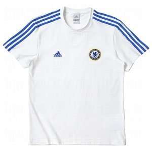  adidas Mens Chelsea T Shirt White/Blue/Large: Sports 